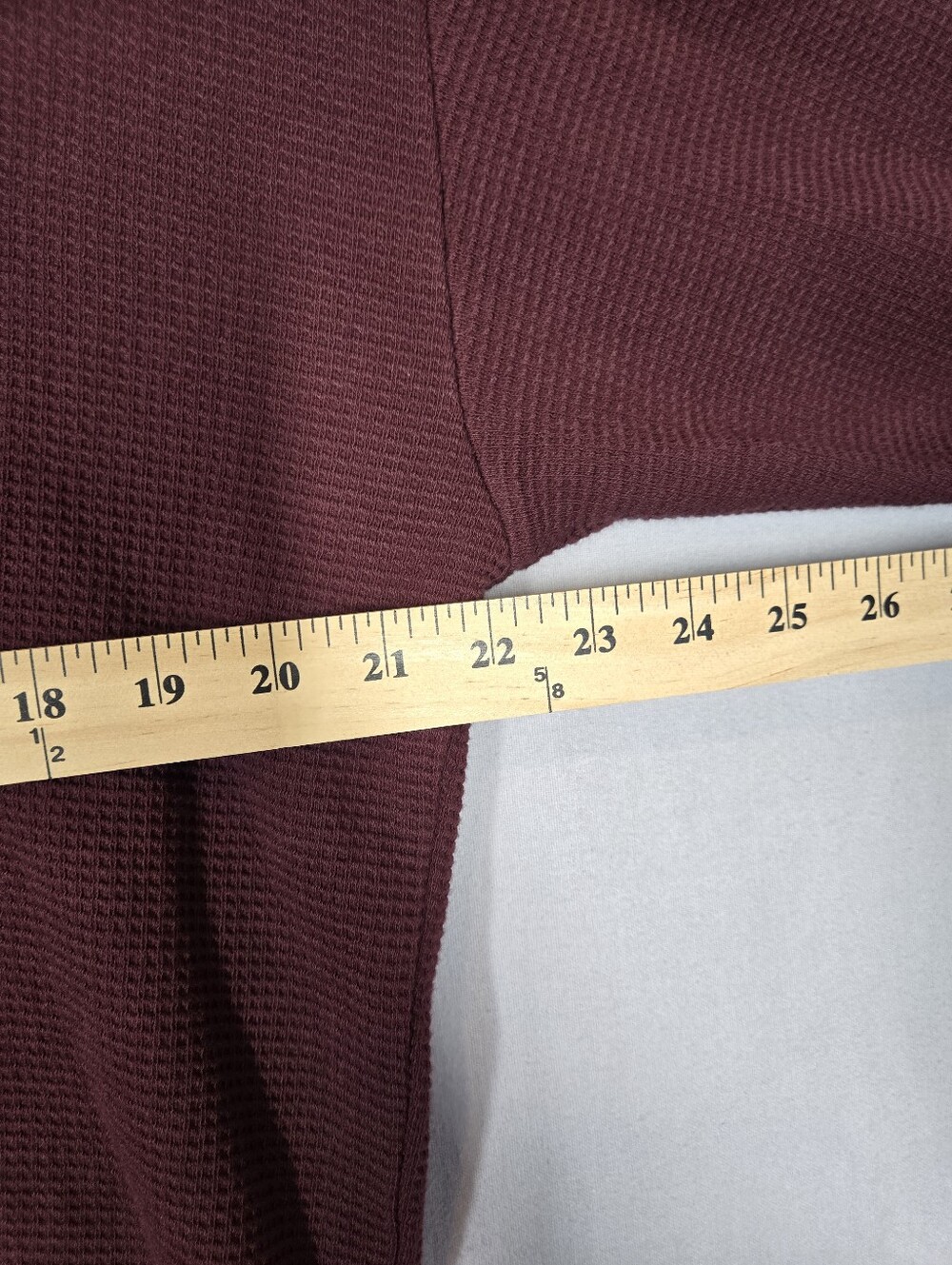 Negative Underwear Waffle Knit Pullover Top Women's Large Garnet - Picture 11 of 12